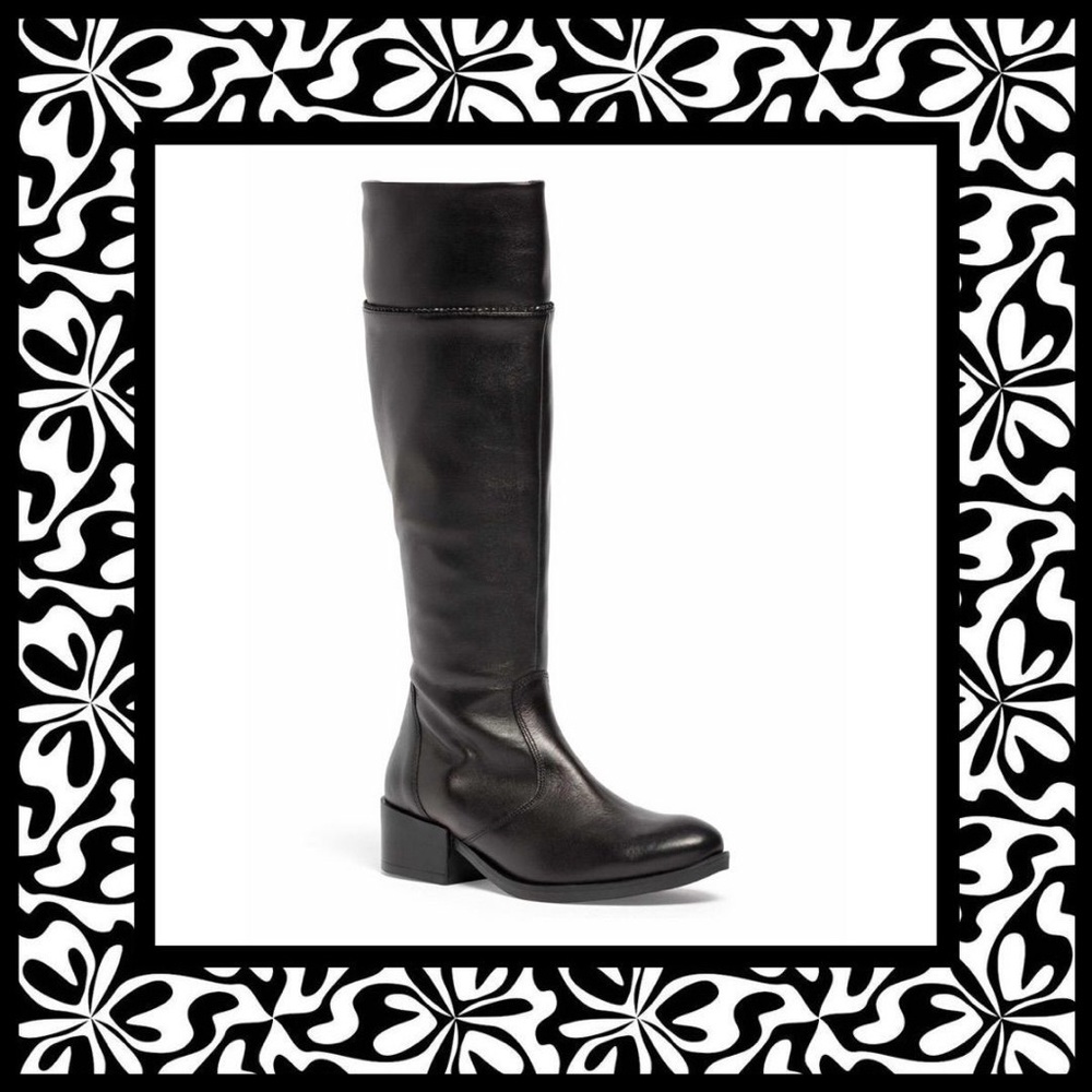 Italian Shoemakers Leather Knee High Boot
